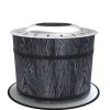 20.5" Smokeless Wood-Burning Fire Pit with Heat Mat – Black