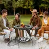 30" 3-in-1 Fire Pit Table & Ice Bucket with Shelf