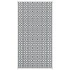 9' x 18' Reversible Outdoor Rug – Black & White Clover