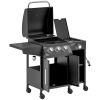 3-Burner Propane Gas Grill with Side Burner
