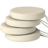 Round Patio Chair Cushions – Set of 4, Cream White