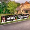 Large Merry Christmas Yard Banner | 20 x 120 Inch Outdoor Holiday Decoration