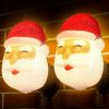 Santa Porch Light Cover | Outdoor Christmas Light Decoration 12 x 9 Inch