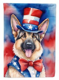 German Shepherd Patriotic American Garden Flag Mailbox Flag Decorative Yard Flag Banner Outside Patio Artwork Yard Flower Beds, Garden Size, Multicolo