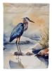 Blue Heron Garden Flag Mailbox Flag Decorative Yard Flag Banner Outside Patio Artwork Yard Flower Beds, Garden Size, Multicolor