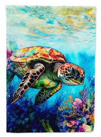 Loggerhead Sea Turtle Garden Flag Mailbox Flag Decorative Yard Flag Banner Outside Patio Artwork Yard Flower Beds, Garden Size, Multicolor