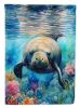 Manatee Watercolor Garden Flag