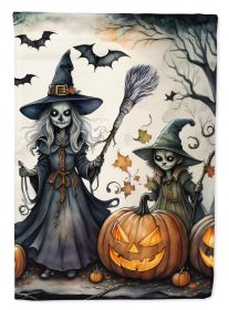 Witches Spooky Halloween Garden Flag Mailbox Flag Decorative Yard Flag Banner Outside Patio Artwork Yard Flower Beds, Garden Size, Multicolor