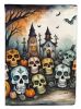 Calaveras Sugar Skulls Spooky Halloween Garden Flag Mailbox Flag Decorative Yard Flag Banner Outside Patio Artwork Yard Flower Beds, Garden Size