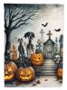 Pet Cemetery Spooky Halloween Garden Flag Mailbox Flag Decorative Yard Flag Banner Outside Patio Artwork Yard Flower Beds, Garden Size, Multicolor