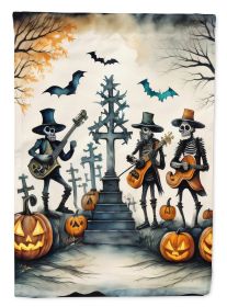 Mariachi Skeleton Band Spooky Halloween Garden Flag Mailbox Flag Decorative Yard Flag Banner Outside Patio Artwork Yard Flower Beds, Garden Size