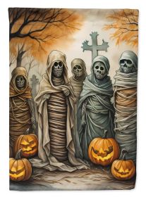 Mummies Spooky Halloween Garden Flag Mailbox Flag Decorative Yard Flag Banner Outside Patio Artwork Yard Flower Beds, Garden Size, Multicolor