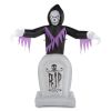 8FT Halloween Grim Reaper & Grave Inflatable – Lighted Outdoor Yard Decoration