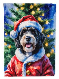 Bernedoodle Christmas Garden Flag Mailbox Decorative Yard Banner Outside Patio Artwork for Flower Beds, Garden Size, Multicolor