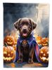 Chocolate Labrador Retriever Puppy Halloween Garden Flag Mailbox Decorative Yard Banner Outside Patio Artwork for Flower Beds, Garden Size, Multicolor