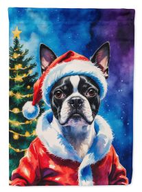 Boston Terrier Christmas Garden Flag Mailbox Decorative Yard Banner Outside Patio Artwork for Flower Beds, Garden Size, Multicolor