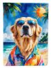 Golden Retriever Summer Beach Time Garden Flag Mailbox Decorative Yard Banner Outside Patio Artwork for Flower Beds, Garden Size, Multicolor