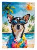 Black & Tan Chihuahua Beach Garden Flag