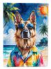 German Shepherd Summer Beach Time Garden Flag Mailbox Decorative Yard Banner Outside Patio Artwork for Flower Beds, Garden Size, Multicolor