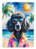Black Poodle Summer Beach Time Garden Flag Mailbox Decorative Yard Banner Outside Patio Artwork for Flower Beds, Garden Size, Multicolor