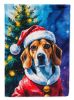 Beagle Christmas Garden Flag Mailbox Decorative Yard Banner Outside Patio Artwork for Flower Beds, Garden Size, Multicolor