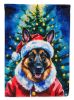 German Shepherd Christmas Garden Flag Mailbox Decorative Yard Banner Outside Patio Artwork for Flower Beds, Garden Size, Multicolor