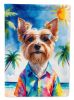 Yorkshire Terrier Summer Beach Time Garden Flag Mailbox Decorative Yard Banner Outside Patio Artwork for Flower Beds, Garden Size, Multicolor