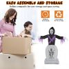 8FT Halloween Grim Reaper & Grave Inflatable – Lighted Outdoor Yard Decoration