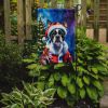 Boston Terrier Christmas Garden Flag Mailbox Decorative Yard Banner Outside Patio Artwork for Flower Beds, Garden Size, Multicolor