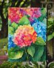 Hydrangeas in Watercolor Garden Flag Mailbox Flag Decorative Yard Flag Banner Outside Patio Artwork Yard Flower Beds, Garden Size, Multicolor