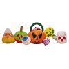 8FT Halloween Inflatable Pumpkins, Eyeballs & Candy Scene with LED Lights – Outdoor Yard Decoration