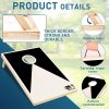 Solid Wood Premium Cornhole Set - 3 Feet x 2 Feet Game Boards, Includes Set of 8 Corn Hole Toss Bags