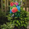 Hydrangeas in Watercolor Garden Flag Mailbox Flag Decorative Yard Flag Banner Outside Patio Artwork Yard Flower Beds, Garden Size, Multicolor