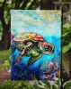 Loggerhead Sea Turtle Garden Flag Mailbox Flag Decorative Yard Flag Banner Outside Patio Artwork Yard Flower Beds, Garden Size, Multicolor