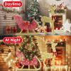 Lighted Christmas Reindeer & Sleigh Decoration with 50 Warm White LED Lights – Indoor & Outdoor Holiday Display