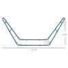 Mobile Hammock Base, Durable Metal Build, Climate Hardy, Supports up to 550 lbs, Sky Blue|