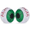 2-Pack Inflatable Giant Glowing Green Eyes – Lighted Halloween Yard Decorations