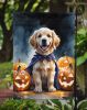 Golden Retriever Puppy Halloween Garden Flag Mailbox Decorative Yard Banner Outside Patio Artwork for Flower Beds, Garden Size, Multicolor