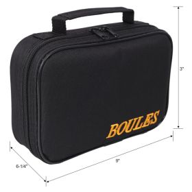 6-Ball Metal Bocce Ball Set with Carrying Case