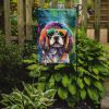 Shih Tzu Hippie Dawg Garden Flag Mailbox Flag Decorative Yard Flag Banner Outside Patio Artwork Yard Flower Beds, Garden Size, Multicolor
