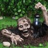 Halloween Crawling Zombie with LED Lantern – Scary Yard & Haunted House Decoration