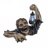 Halloween Crawling Zombie with LED Lantern – Scary Yard & Haunted House Decoration