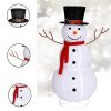 4-Foot Lighted Snowman Decoration – Warm White LED Outdoor Christmas Yard Décor