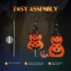 3FT Cute Collapsible Lighted Halloween Decorations Outdoor, 2-PCS Pop Up Halloween Pumpkin Decorations, Light Up Pumpkin with Pre-lit 150 LEDs