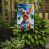Yorkshire Terrier Summer Beach Time Garden Flag Mailbox Decorative Yard Banner Outside Patio Artwork for Flower Beds, Garden Size, Multicolor