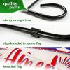 Combo Pack Garden Flag Stand Black 36x 16 in & Garden Flag 12x18 in Patriotic Decoration God Bless America USA Flag Accent Double-Sided Blockout Fabri