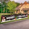 Large Merry Christmas Yard Banner | 20 x 120 Inch Outdoor Holiday Decoration