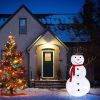 4-Foot Lighted Snowman Decoration – Warm White LED Outdoor Christmas Yard Décor