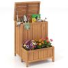 Package Delivery Box with Planter Box for Pool Accessories and Garden Tools