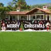 Large Merry Christmas Yard Banner | 20 x 120 Inch Outdoor Holiday Decoration